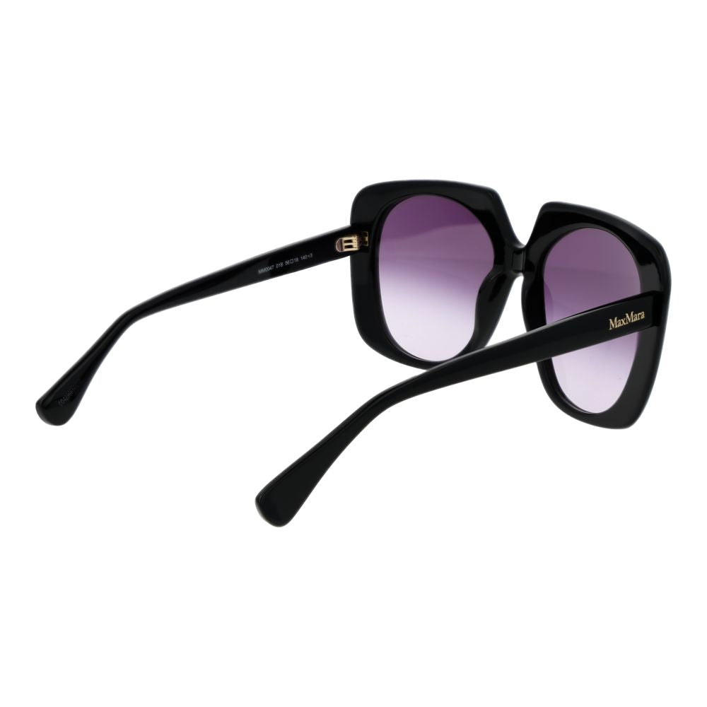 Max Mara Black Plastic Women's Sunglasses