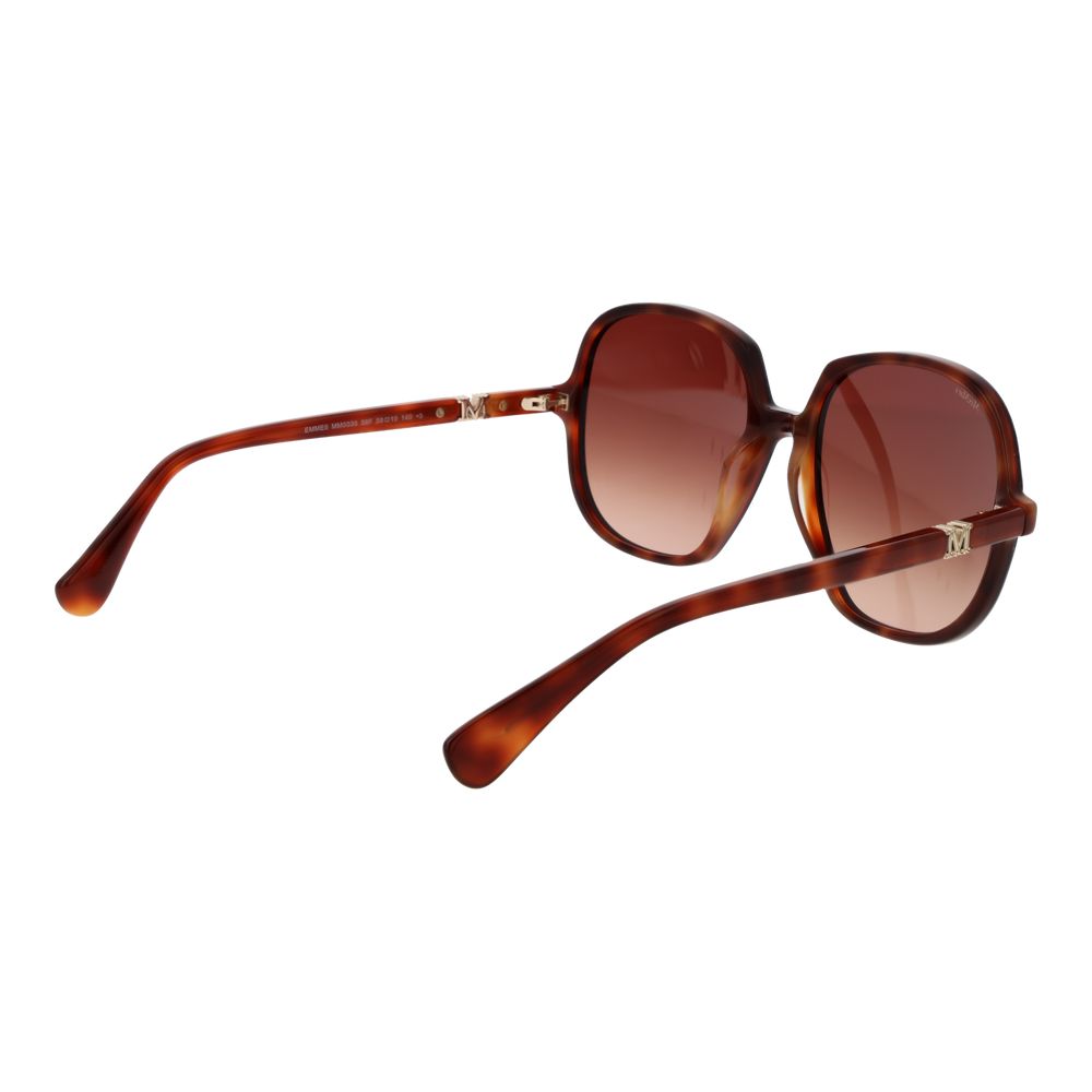 Max Mara Brown Plastic Women's Sunglasses