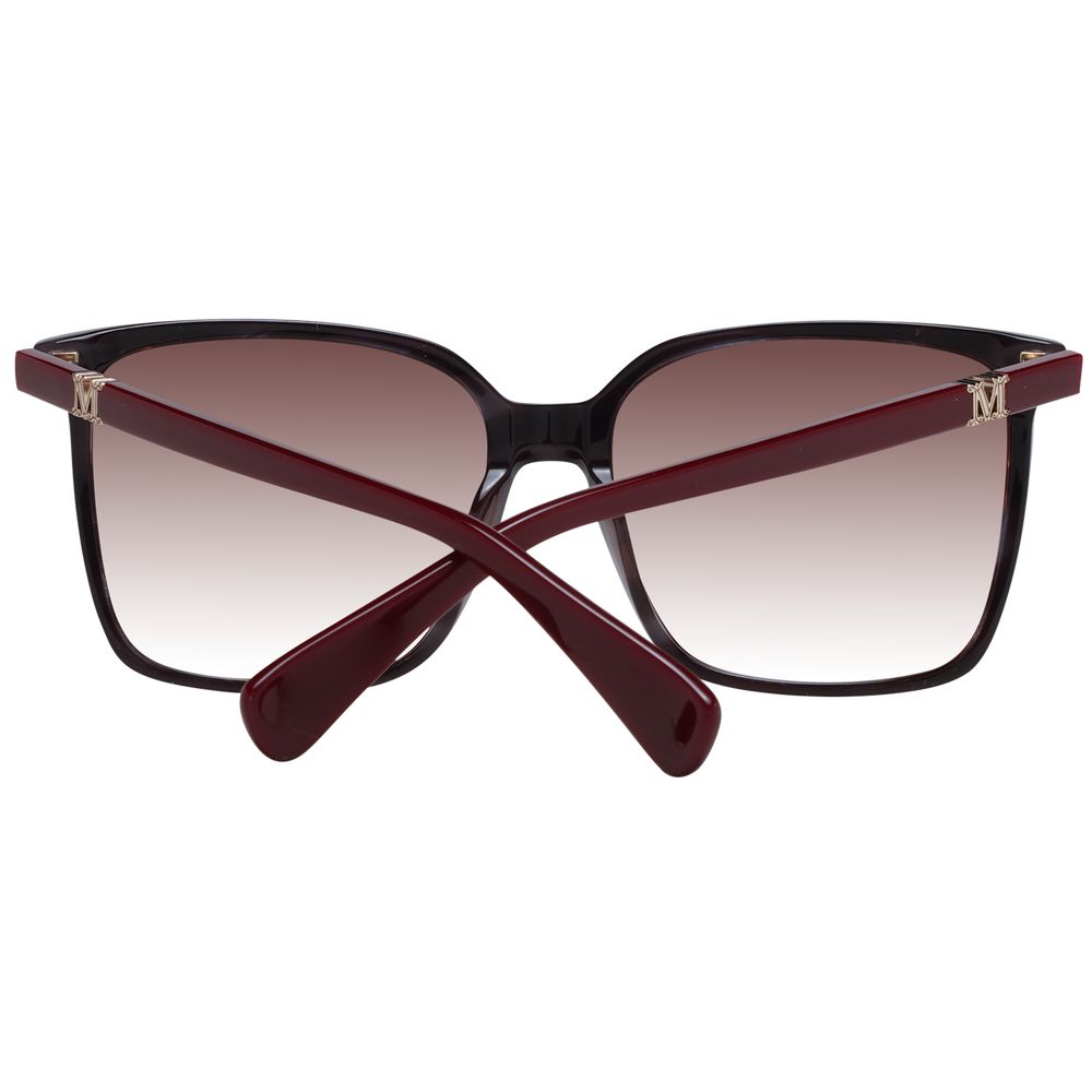 Max Mara Burgundy Plastic Women's Sunglasses
