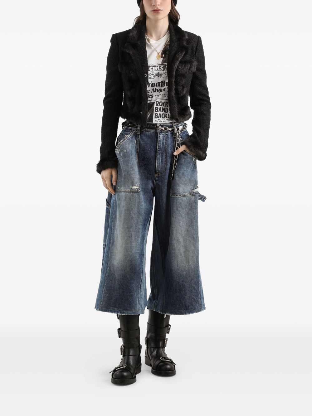 Dolce & Gabbana Women's Denim Bermuda Shorts