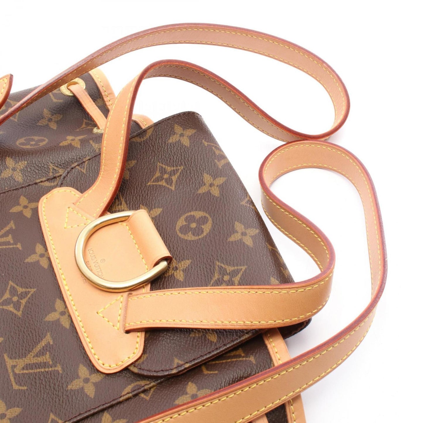 Louis Vuitton Brown Monogram Pvc Coated Canvas Leather Backpack (Pre-Owned)