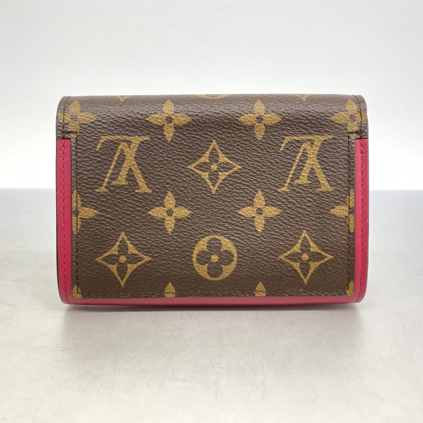 Louis Vuitton Brown Fuchsia Wallet (Bi-Fold) (Pre-Owned)