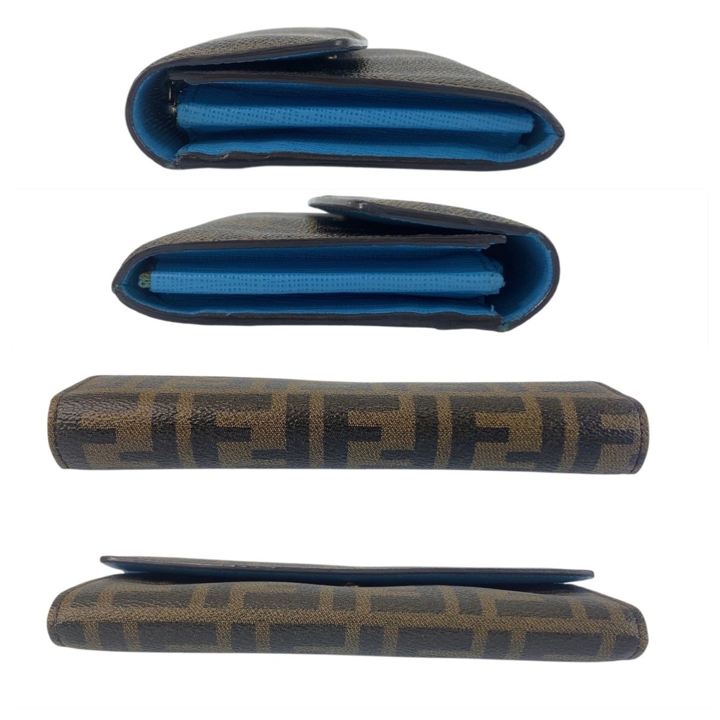 Fendi Brown Pvc Long Wallet (Bi-Fold) (Pre-Owned)