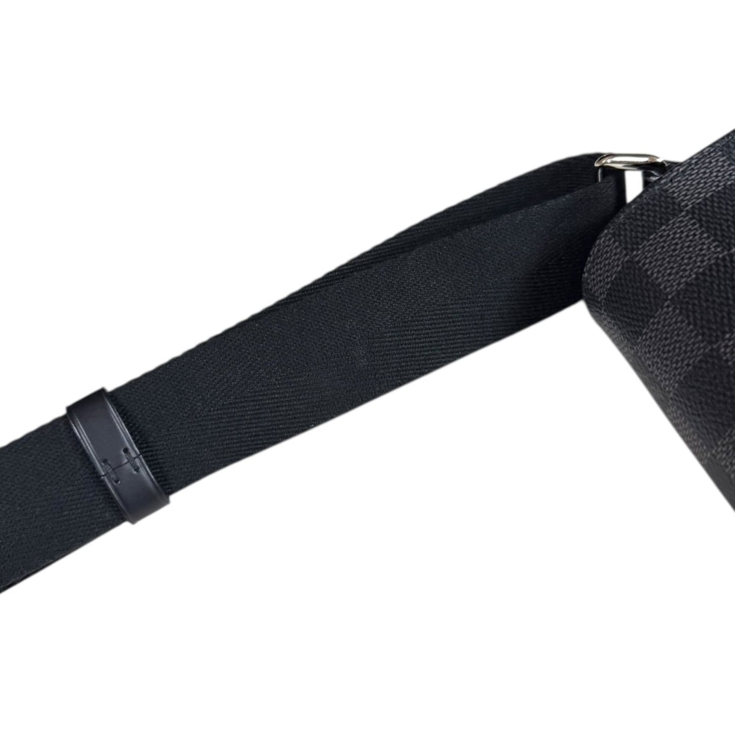 Louis Vuitton Black Gray Damier Graphite Shoulder Bag (Pre-Owned)