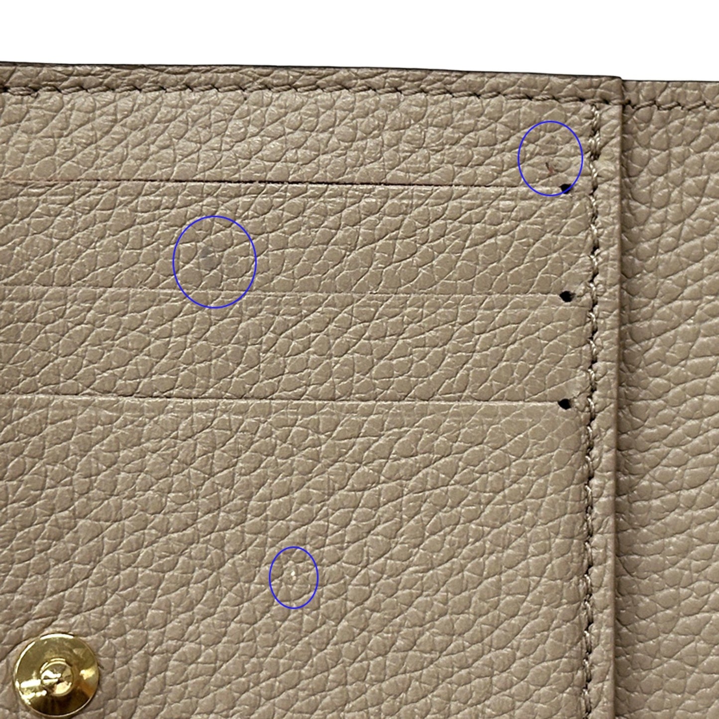 Louis Vuitton Beige Tourterelle Monogram Empreinte Wallet (Bi-Fold) (Pre-Owned)