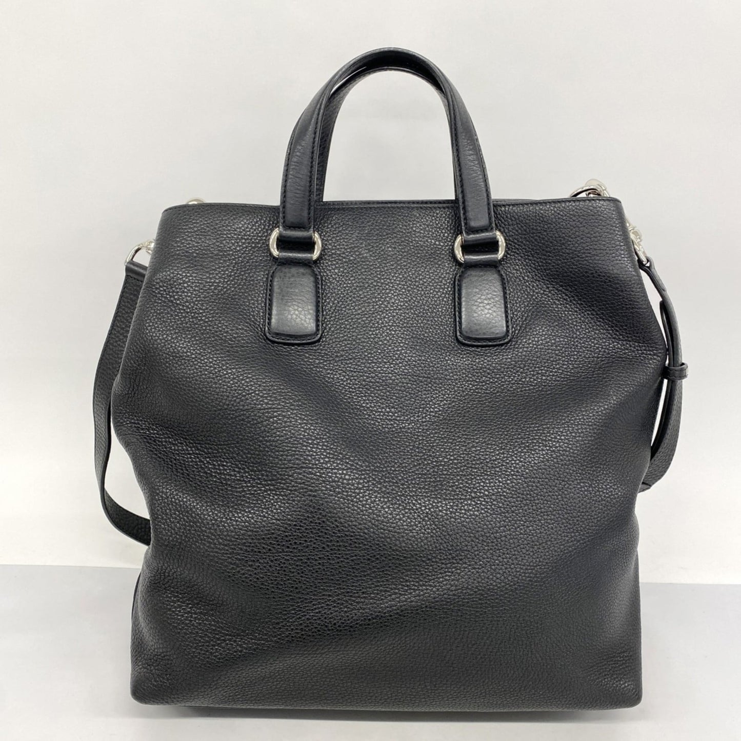 Gucci Black Leather Tote Bag (Pre-Owned)