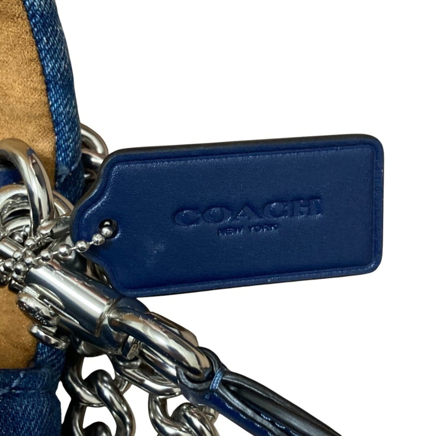 Coach Blue Quilting Shoulder Bag (Pre-Owned)