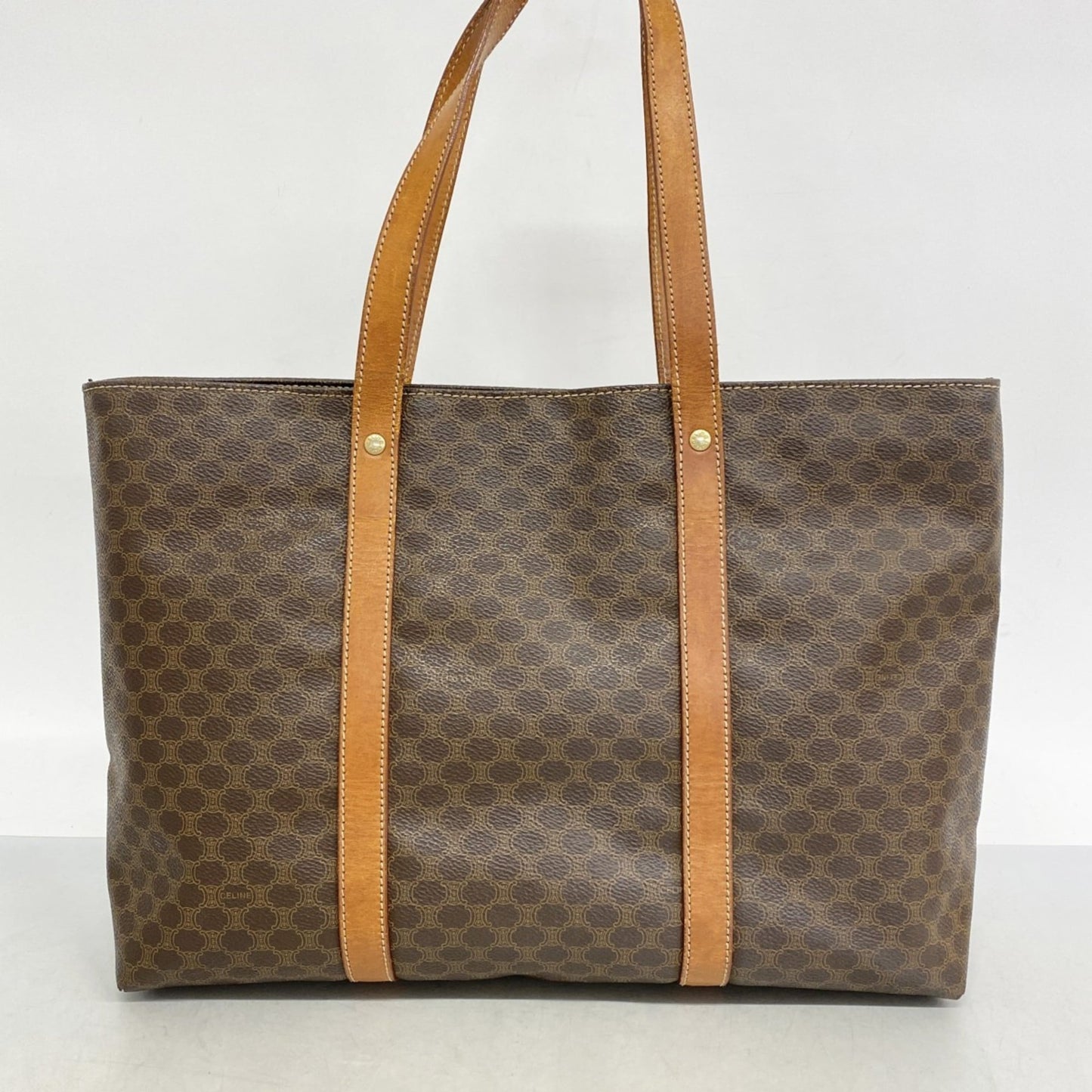 Celine Brown Pvc Tote Bag (Pre-Owned)