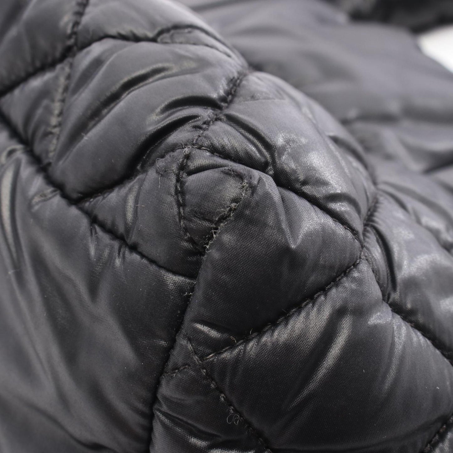 Chanel Black Bordeaux Nylon Leather Tote Bag (Pre-Owned)