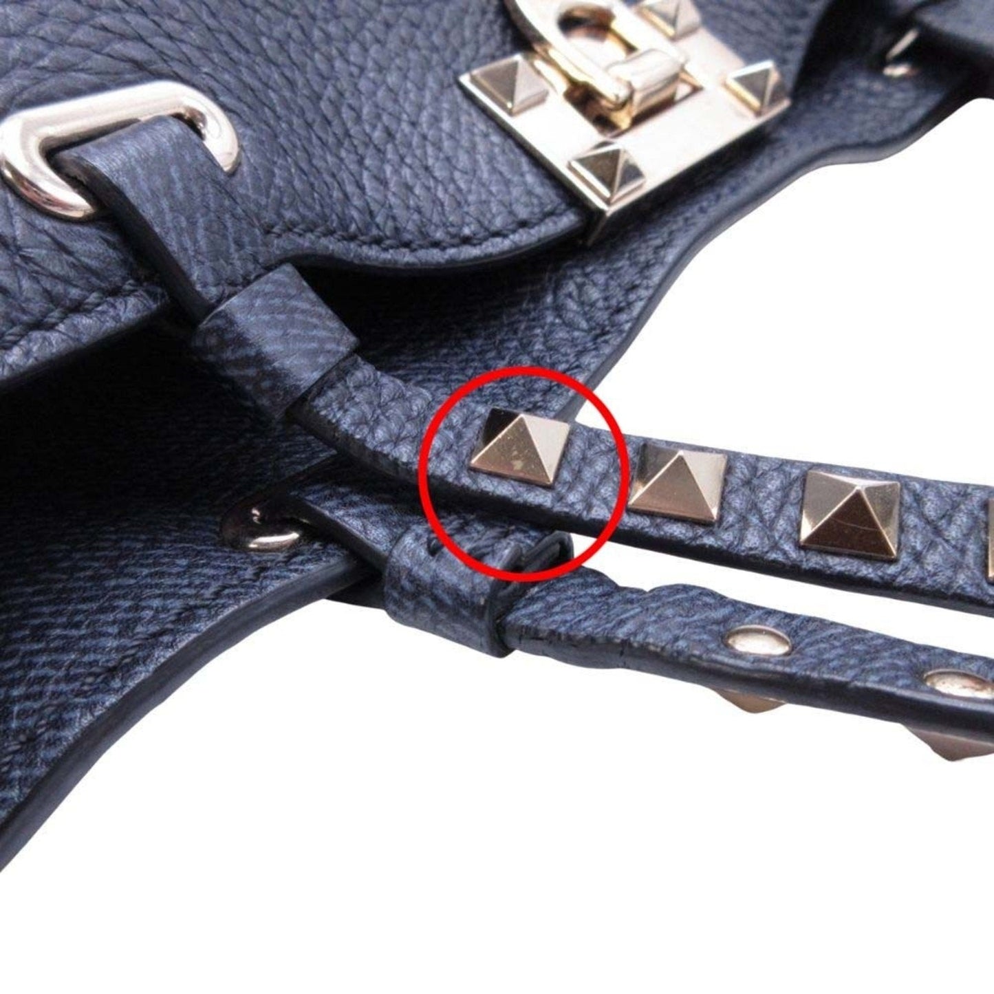 Valentino Garavani Navy Handbag Tote Bag (Pre-Owned)