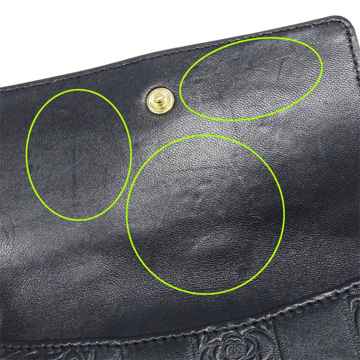 Chanel Black Leather Wallet (Bi-Fold) (Pre-Owned)