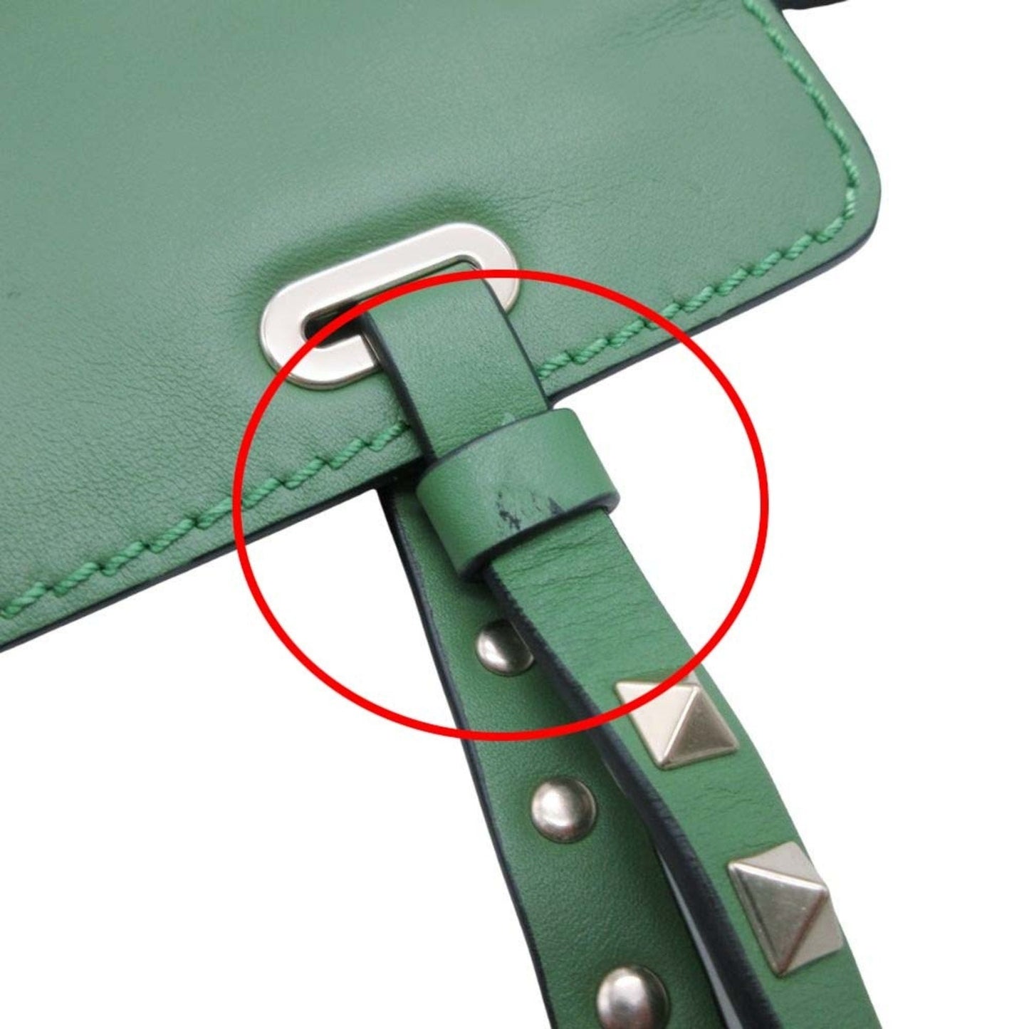 Valentino Garavani Green Handbag Tote Bag (Pre-Owned)