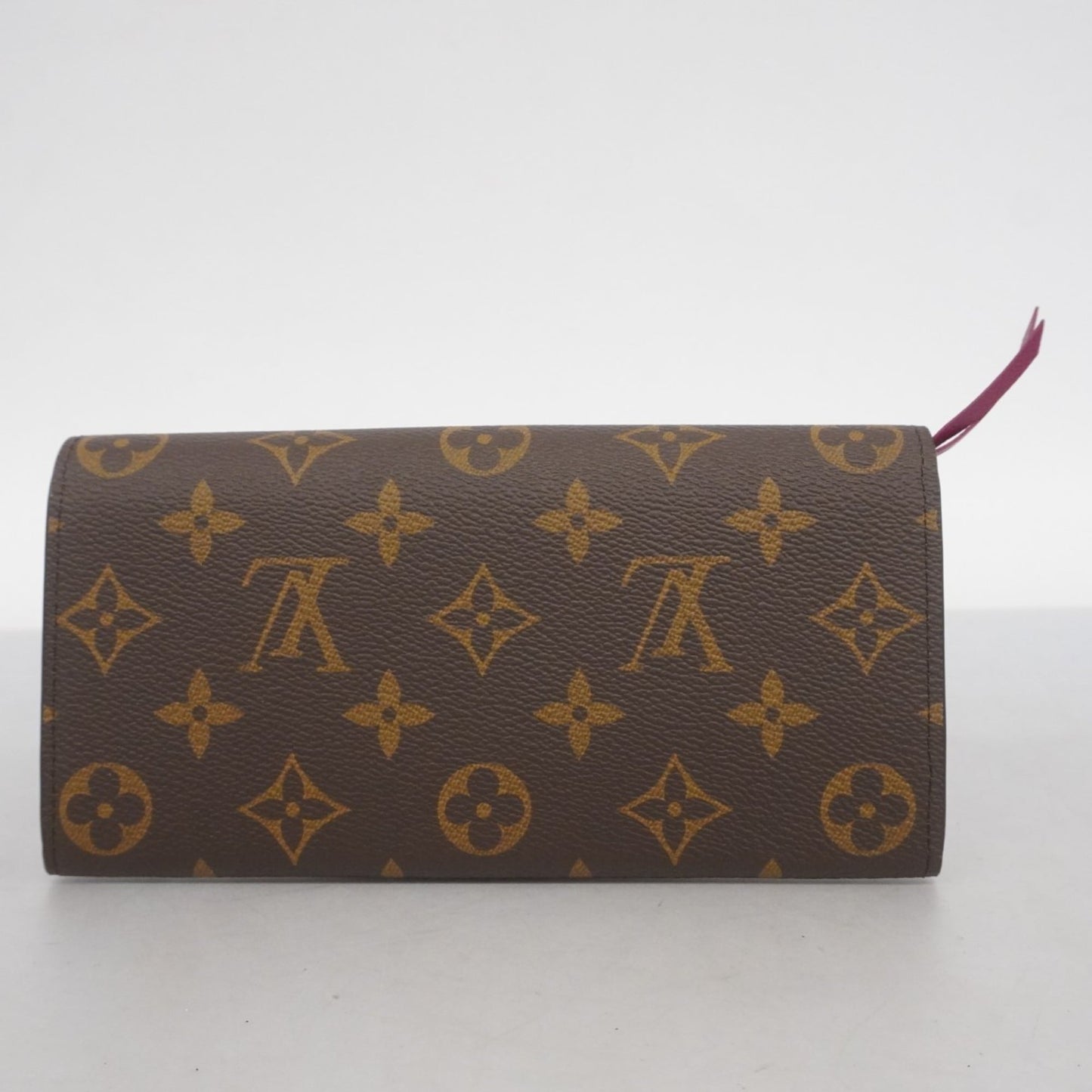 Louis Vuitton Brown Fuchsia Long Wallet (Bi-Fold) (Pre-Owned)