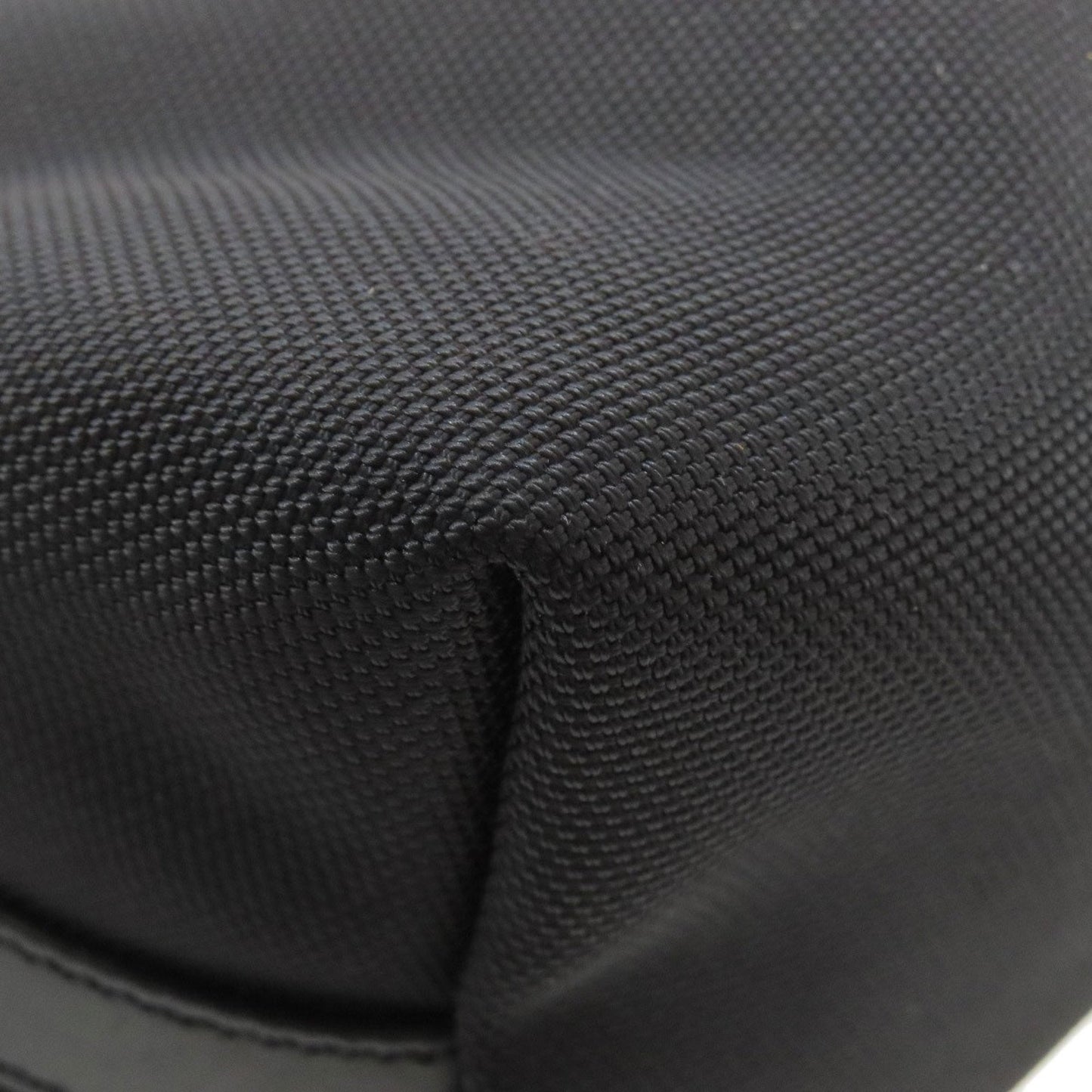 Gucci Sherry Line Black Nylon Canvas Leather Tote Bag (Pre-Owned)