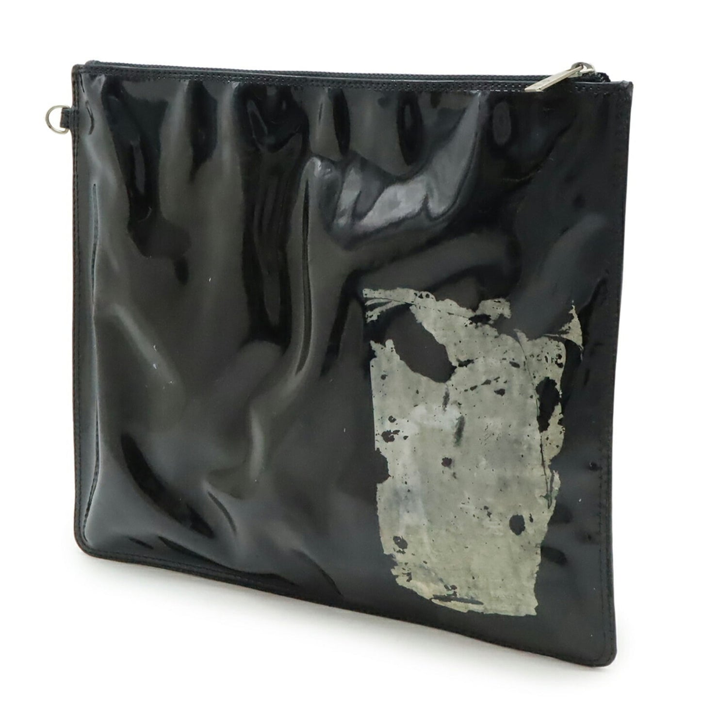 Chanel Black Leather Handbag Pouch Tote Bag (Pre-Owned)