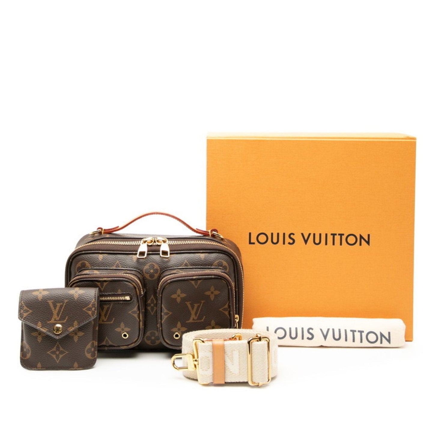 Louis Vuitton Brown Pvc Leather Handbag Shoulder Bag (Pre-Owned)