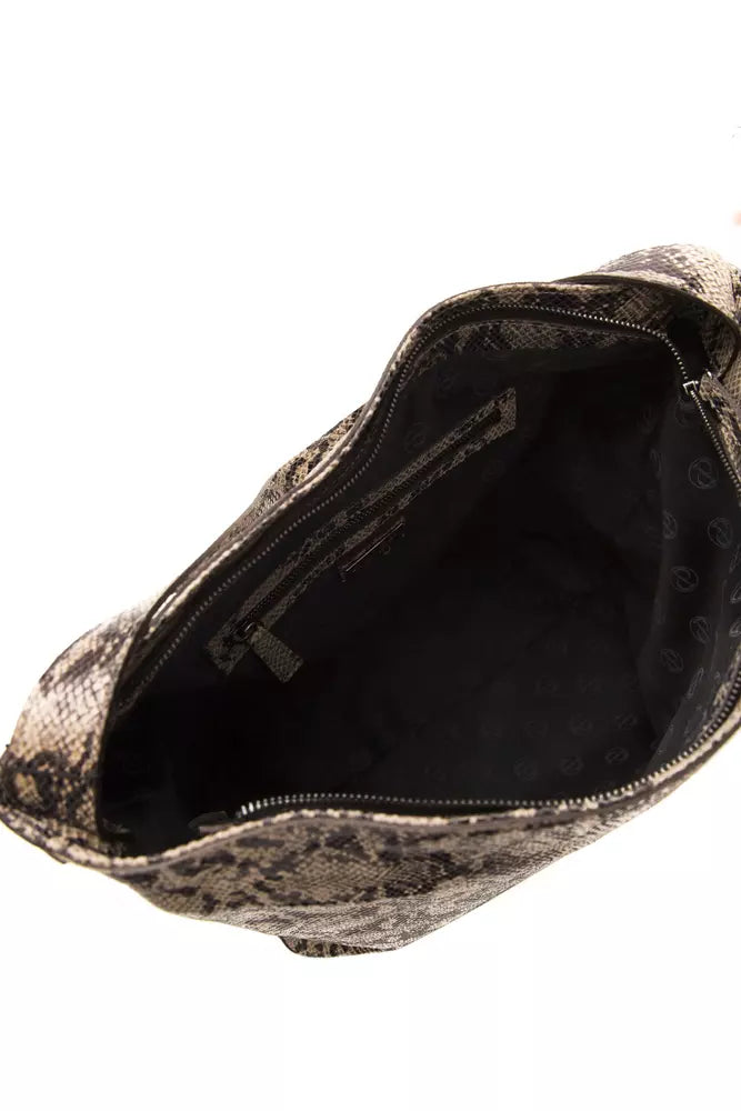 Pompei Donatella Brown Leather Women Shoulder Women's Bag