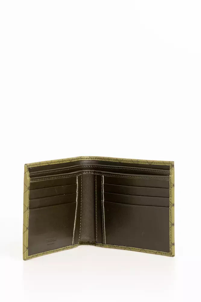 Trussardi Green Leather Men Men's Wallet
