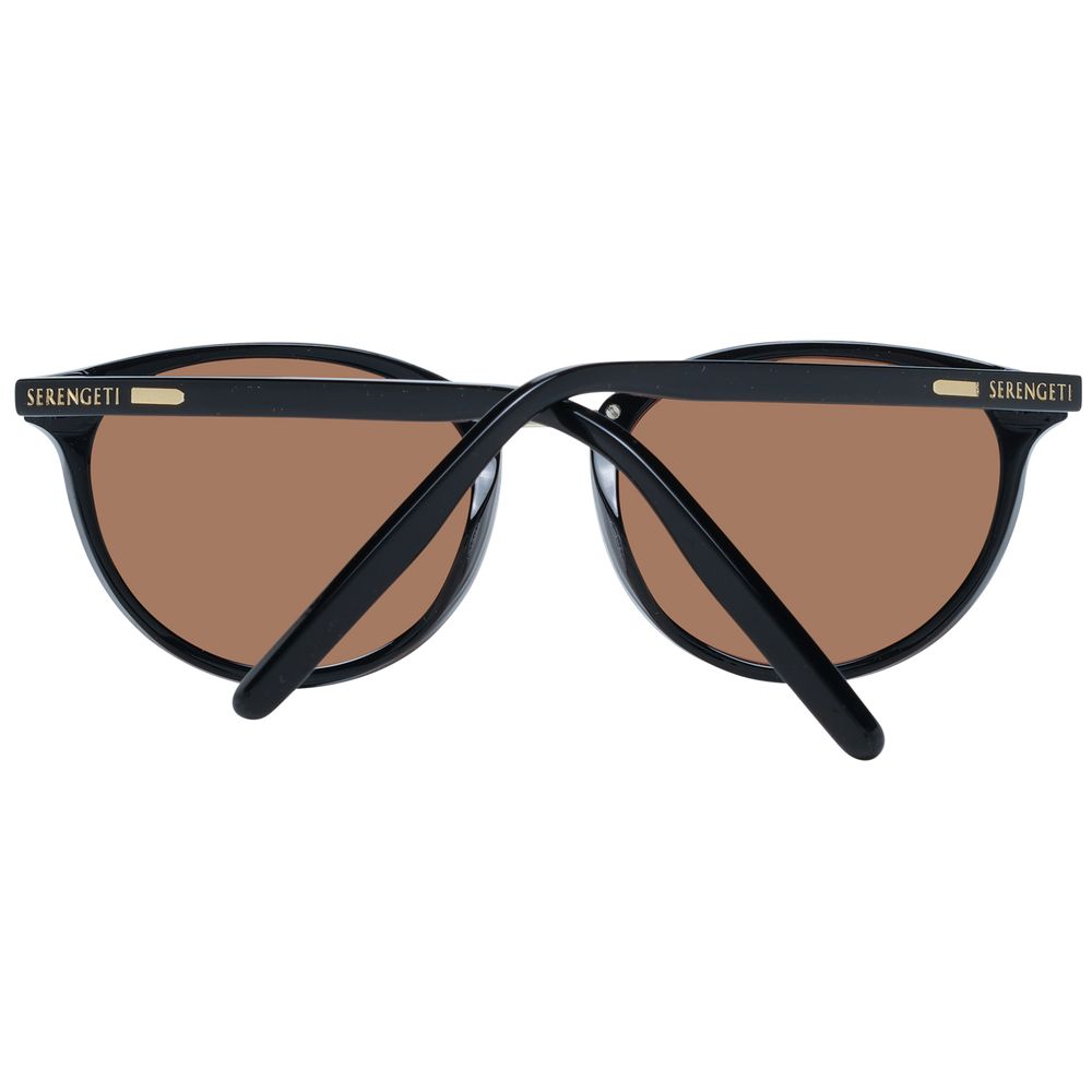 Serengeti Black Acetate & Metal Women's Sunglasses