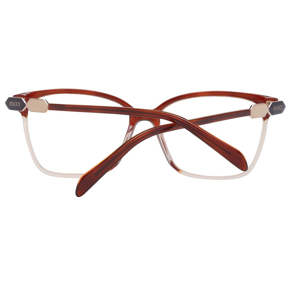 Emilio Pucci Brown Plastic Glasses Women's (Frames)