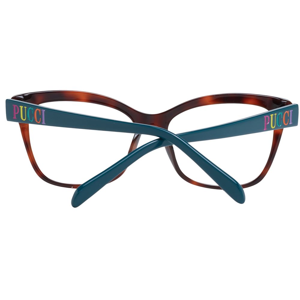 Emilio Pucci Brown Plastic Glasses Women's (Frames)