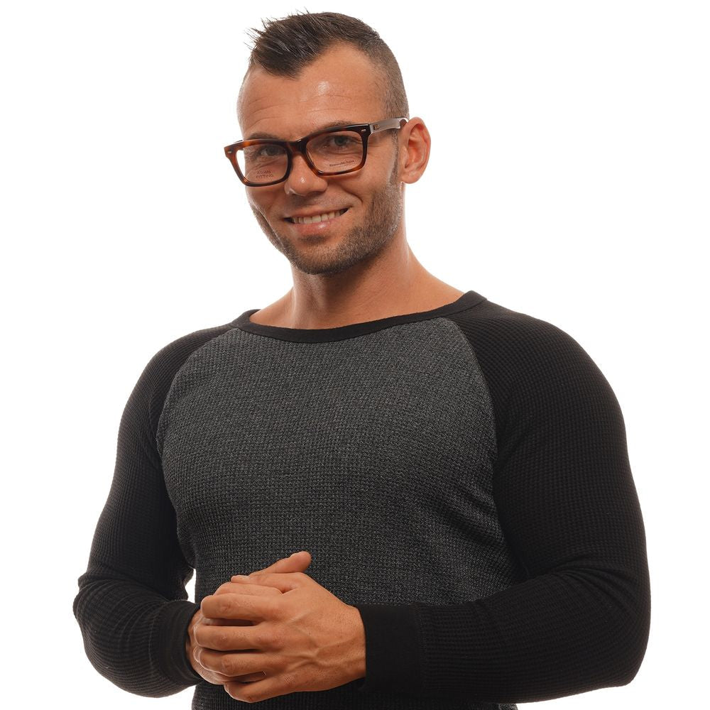 Ermenegildo Zegna Brown Acetate, Wood & Horn Glasses Men's (Frames)