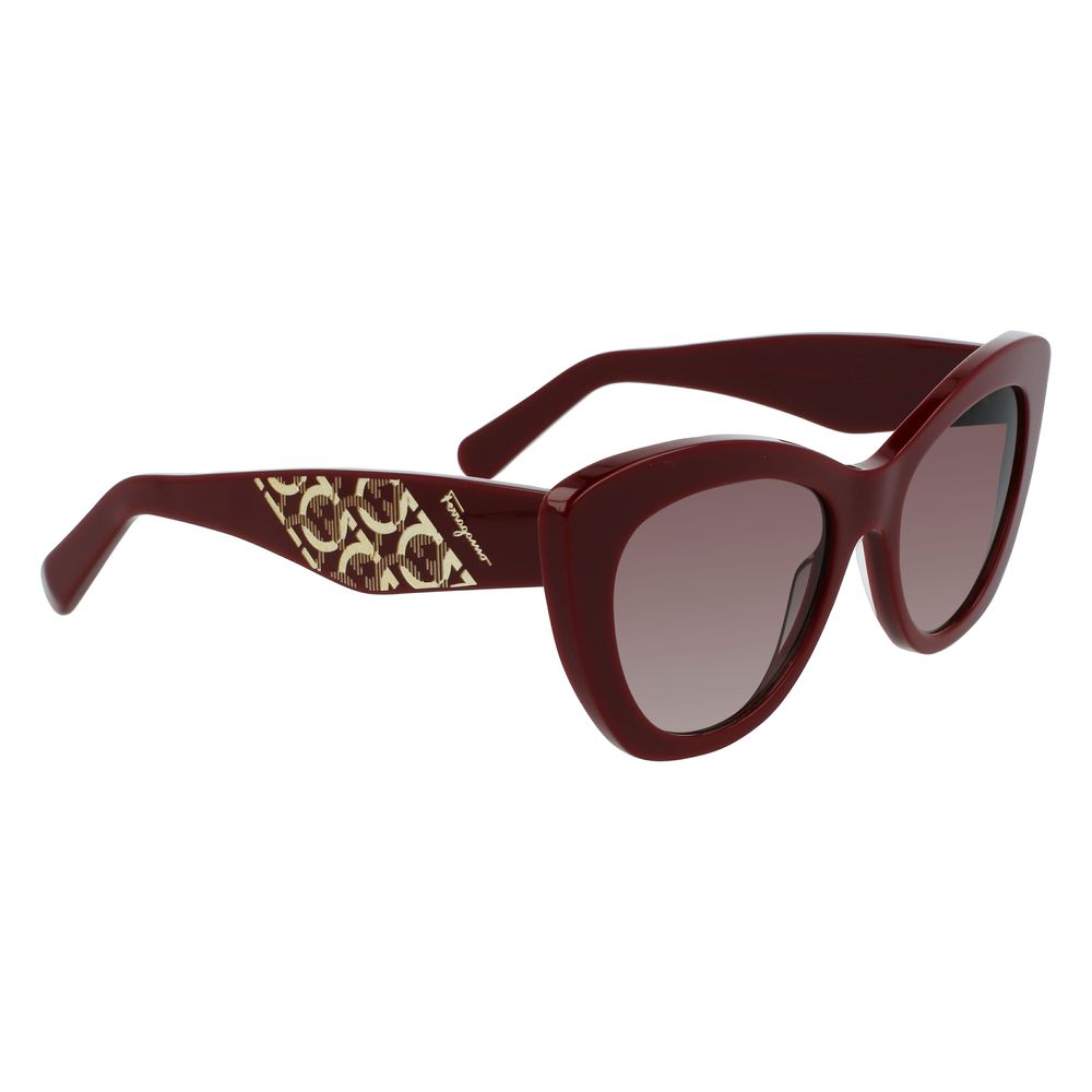 Salvatore Ferragamo Bordeaux Acetate Women's Sunglasses