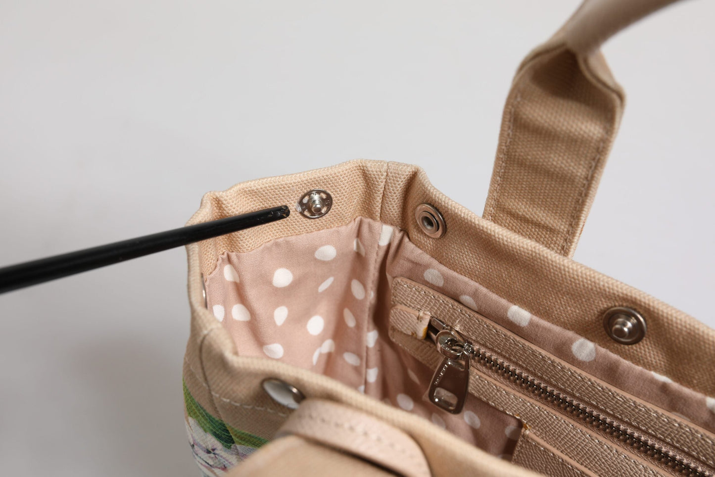 Dolce & Gabbana Multicolor Floral Canvas TANIA Top Handle Tote Borse Women's Bag (Pre-Owned)