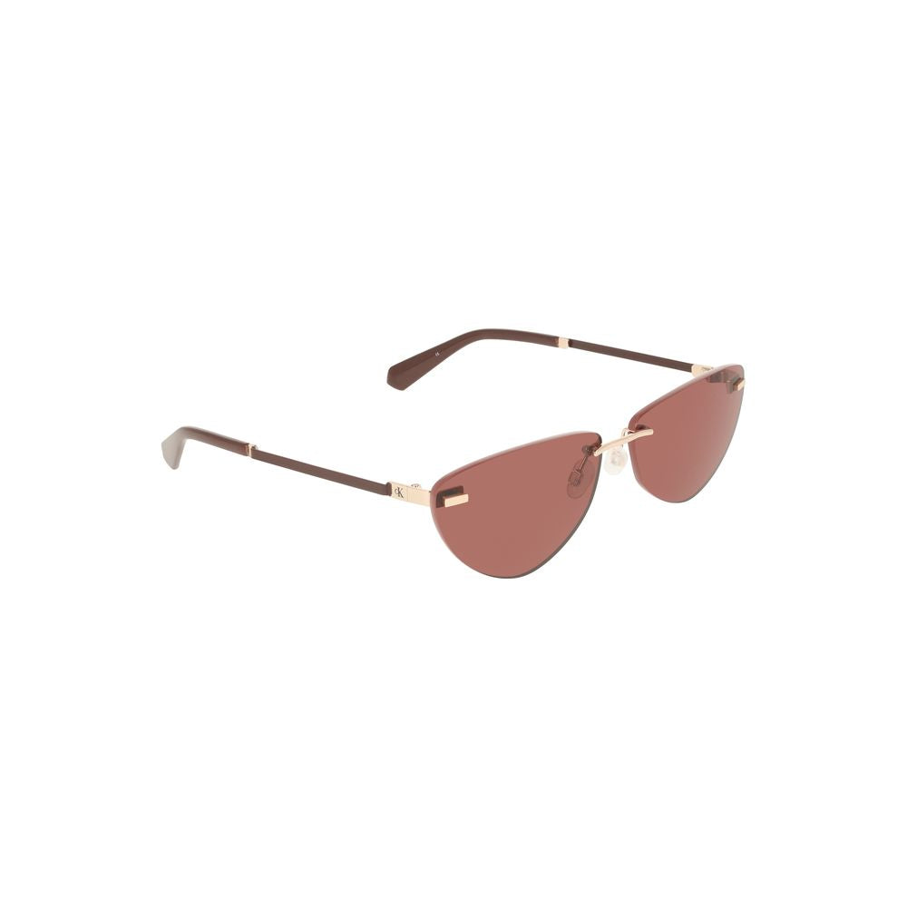 Calvin Klein Pink Metal Women Women's Sunglass