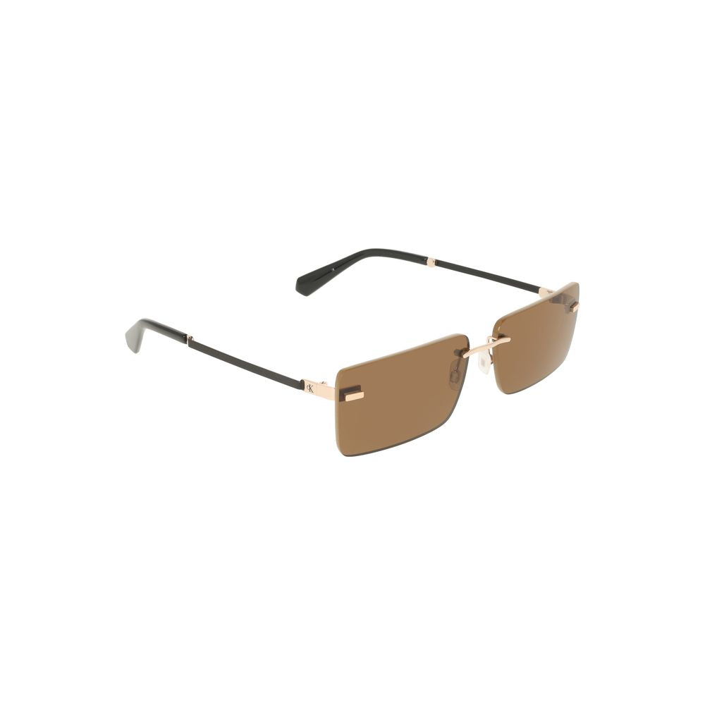 Calvin Klein Beige Metal Women Women's Sunglass