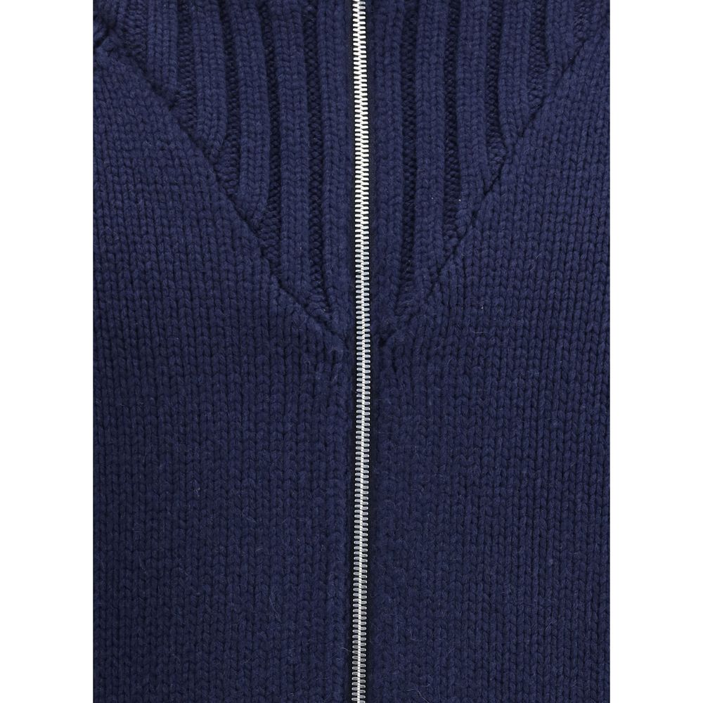 Brunello Cucinelli Blue Cashmere Men's Coat