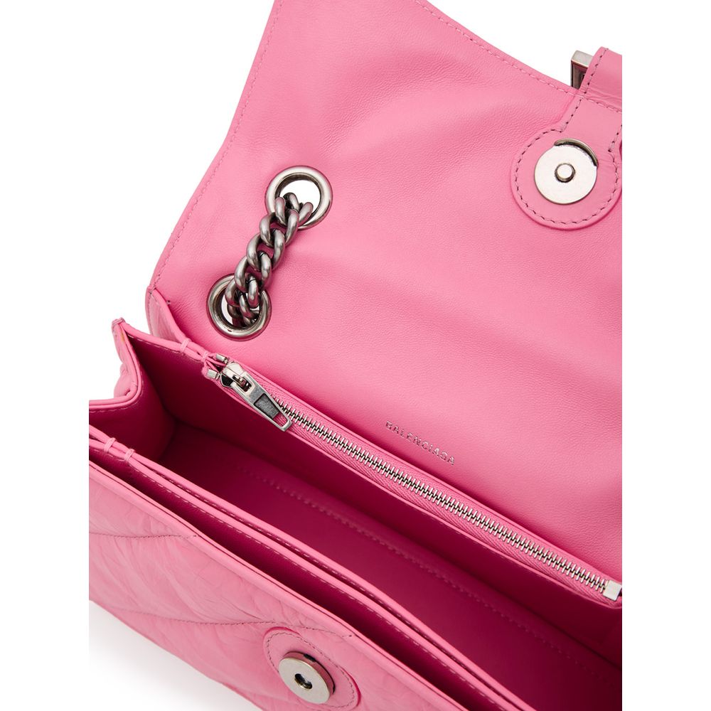 Balenciaga Pink Leather Shoulder Women's Bag