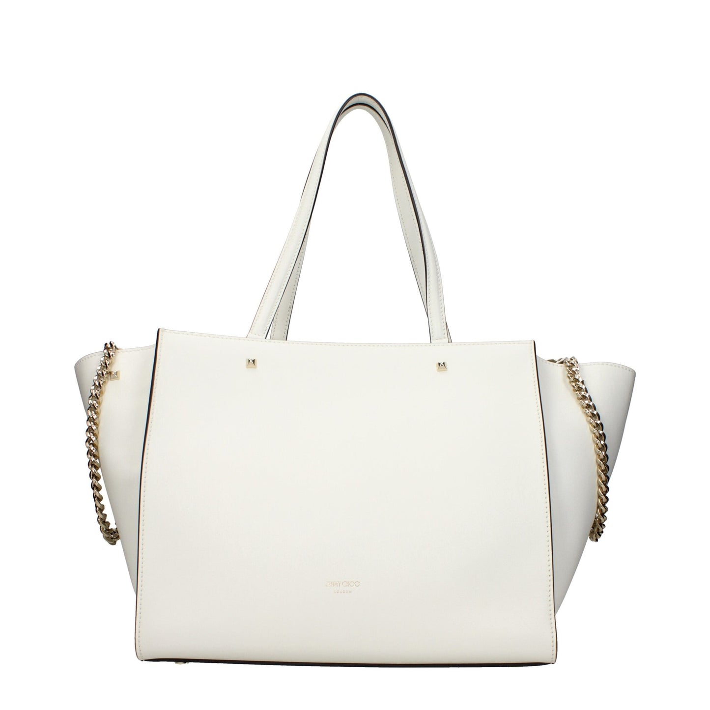 Jimmy Choo White Leather Shoulder Women's Bag