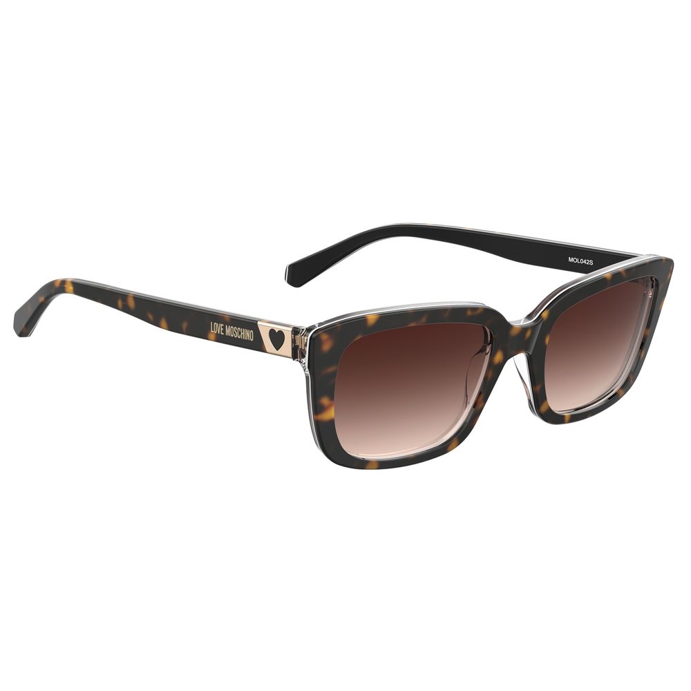 Love Moschino Brown Acetate Women's Sunglasses