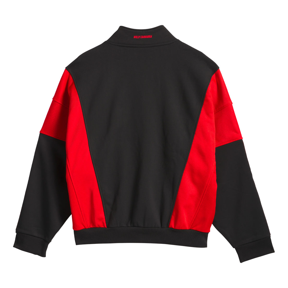 + Willy Chavarria Watsonville Mockneck Jumper 'Black Red'