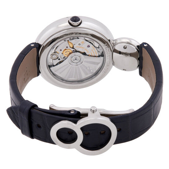 Jaquet Droz Lady 8 Blue Aventurine Quartz Dial Polished Stainless Steel Automatic Ladies Watch Item No. J014500270