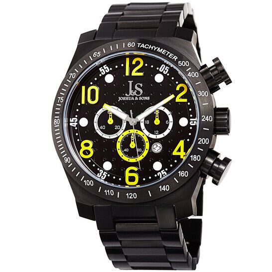 Joshua And Sons Chronograph Quartz Black Dial Men's Watch Item No. JX127YL