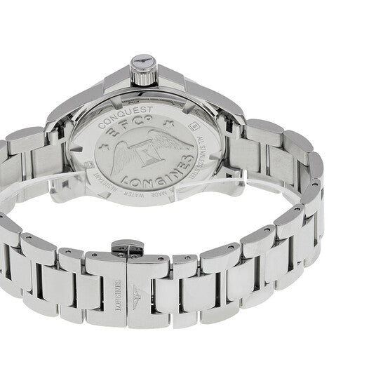 Longines Conquest Mother of Pearl Diamond Dial Stainless Steel Watch Item No. L3.281.0.87.6