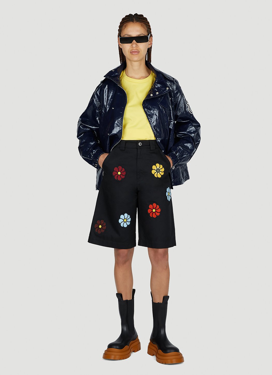 1 Moncler Jw Anderson Women Floral Bermuda Shorts