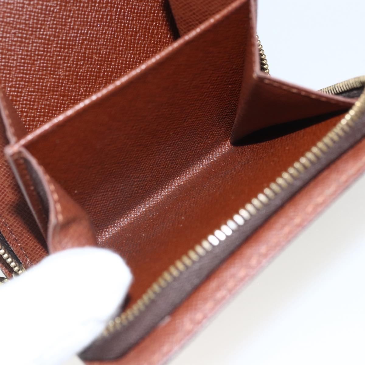 Louis Vuitton Compact Zippe Wallet Monogram Canvas Brown Canvas Wallets Accessory (Pre-Owned)