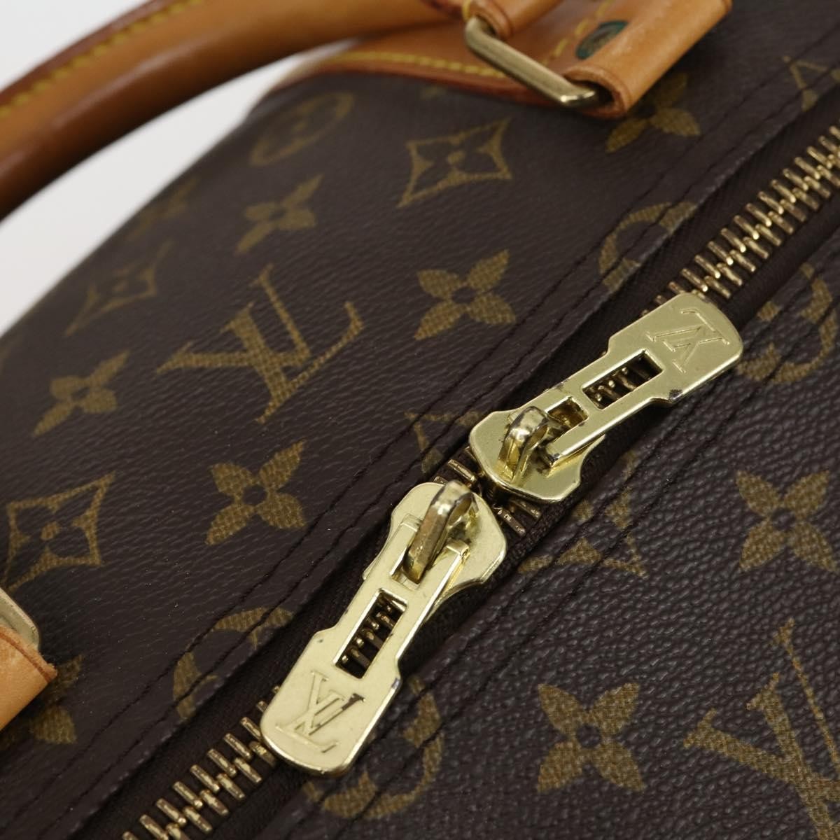 Louis Vuitton Keepall Bag Monogram Canvas Brown Canvas Travel Bag Bag (Pre-Owned)