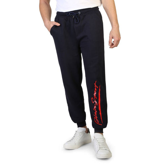 Plein Sport Blue Cotton Joggers (Workout Men's Pants)