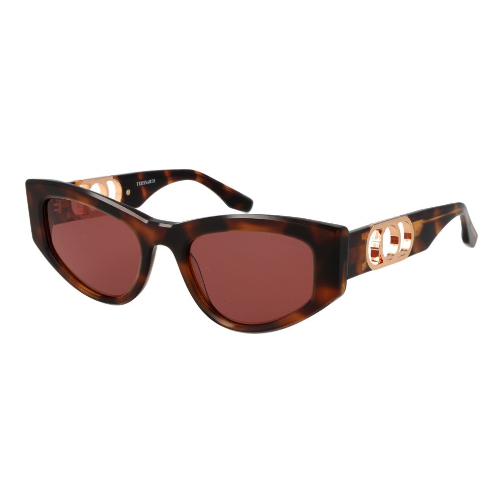Trussardi Brown Acetate Women's Sunglasses