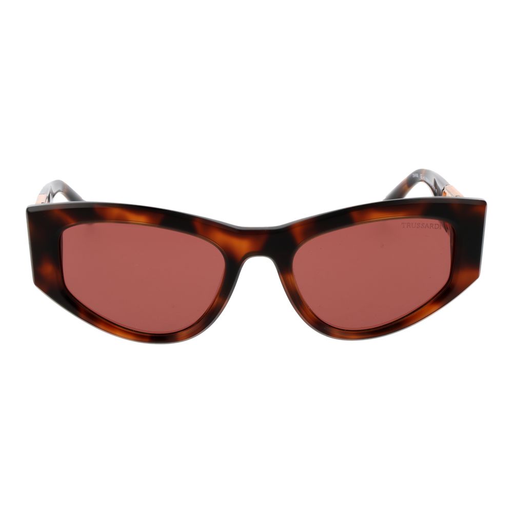 Trussardi Brown Acetate Women's Sunglasses