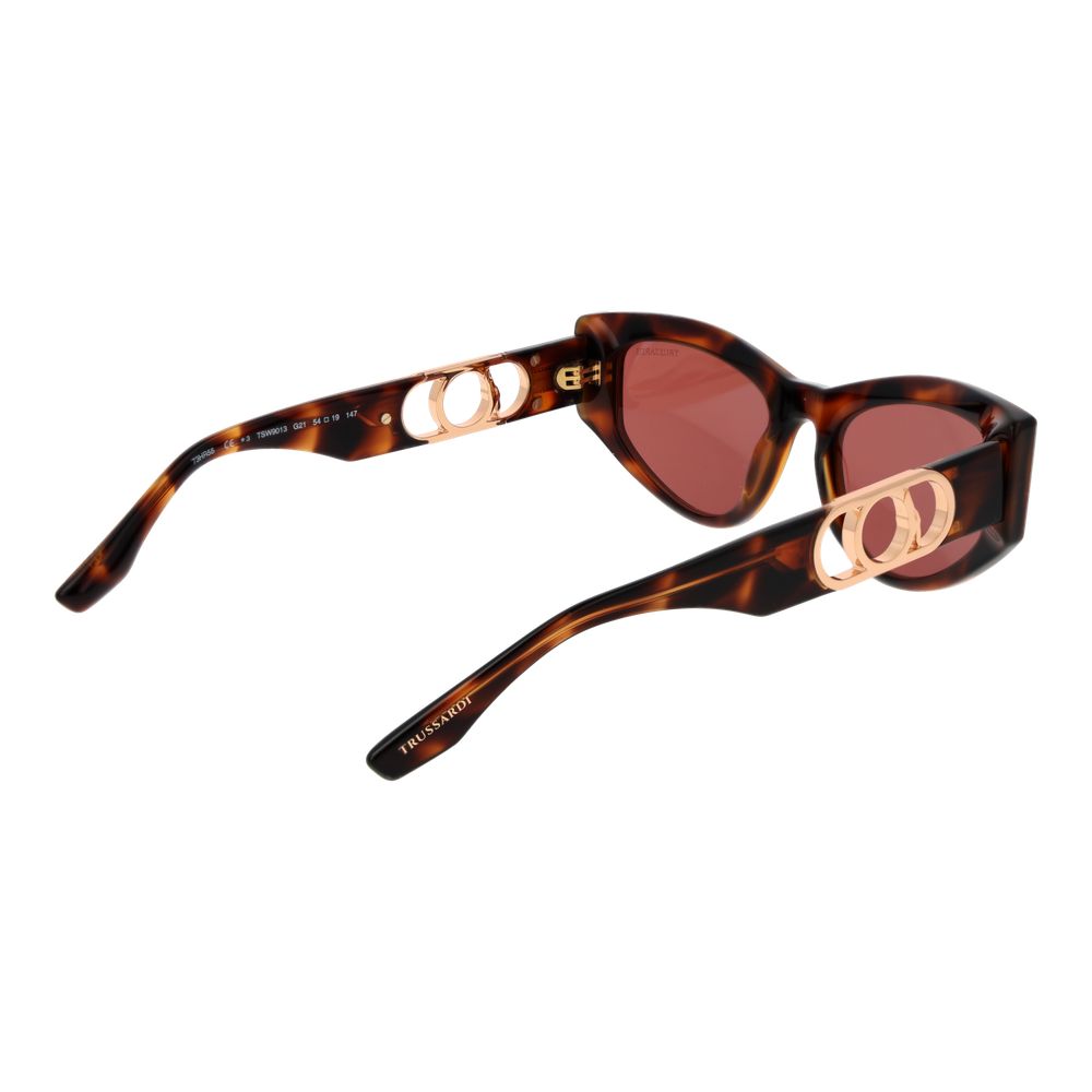 Trussardi Brown Acetate Women's Sunglasses