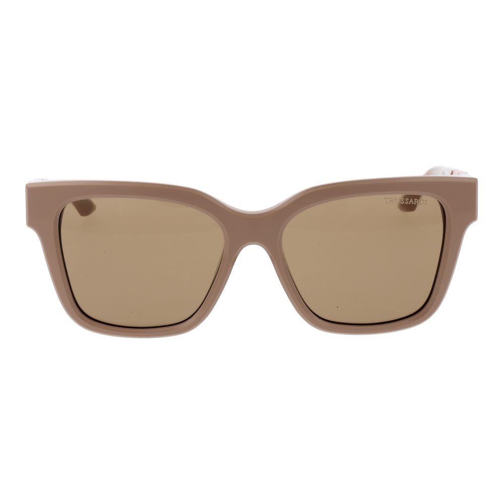 Trussardi Beige Acetate Women's Sunglasses