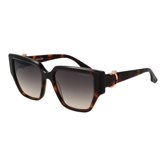 Trussardi Brown Acetate Women's Sunglasses