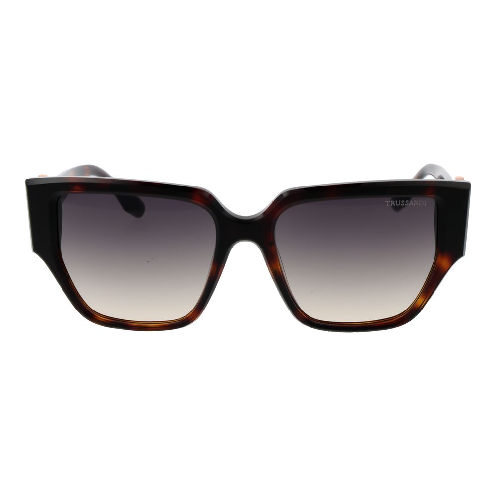 Trussardi Brown Acetate Women's Sunglasses