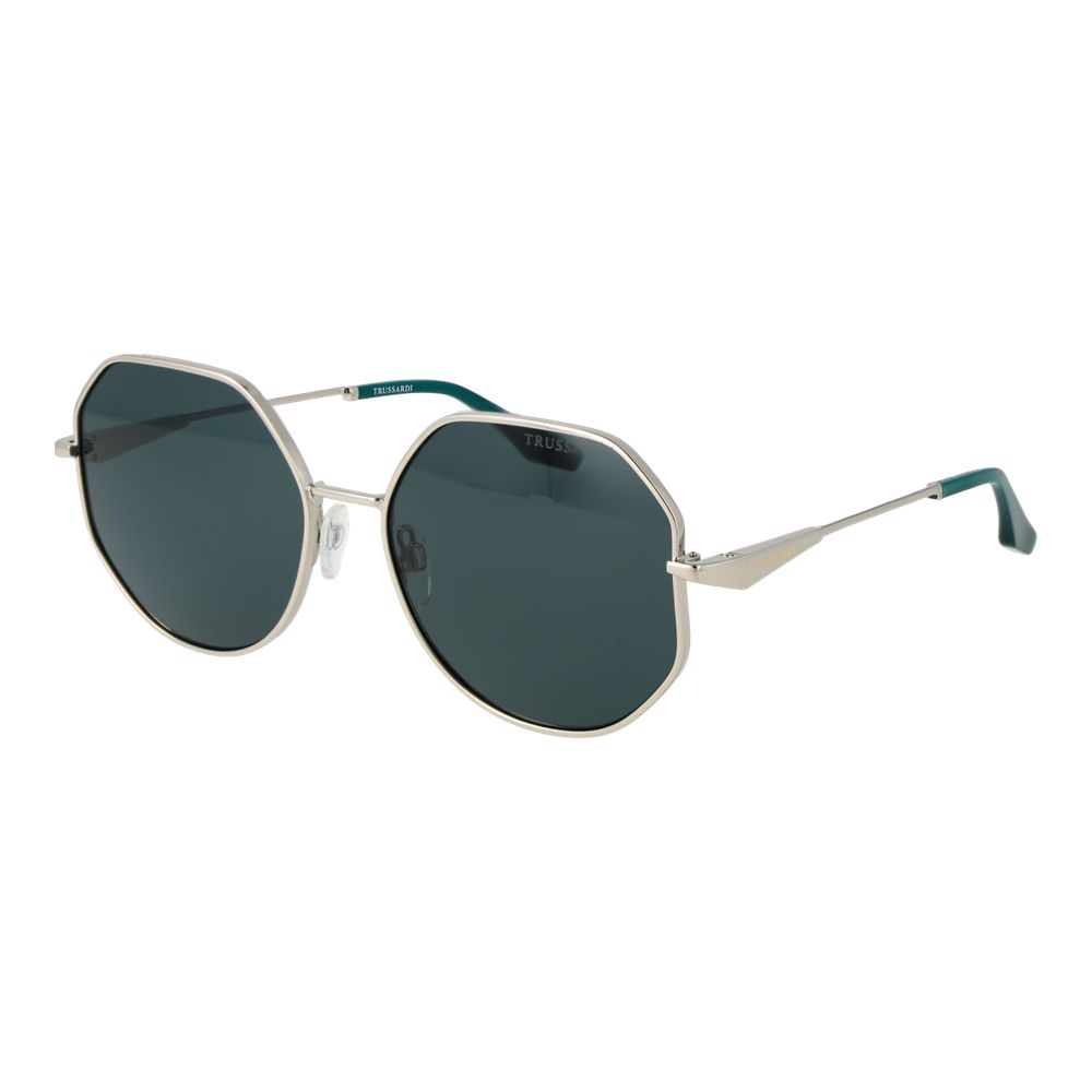 Trussardi Silver Metal Women's Sunglasses