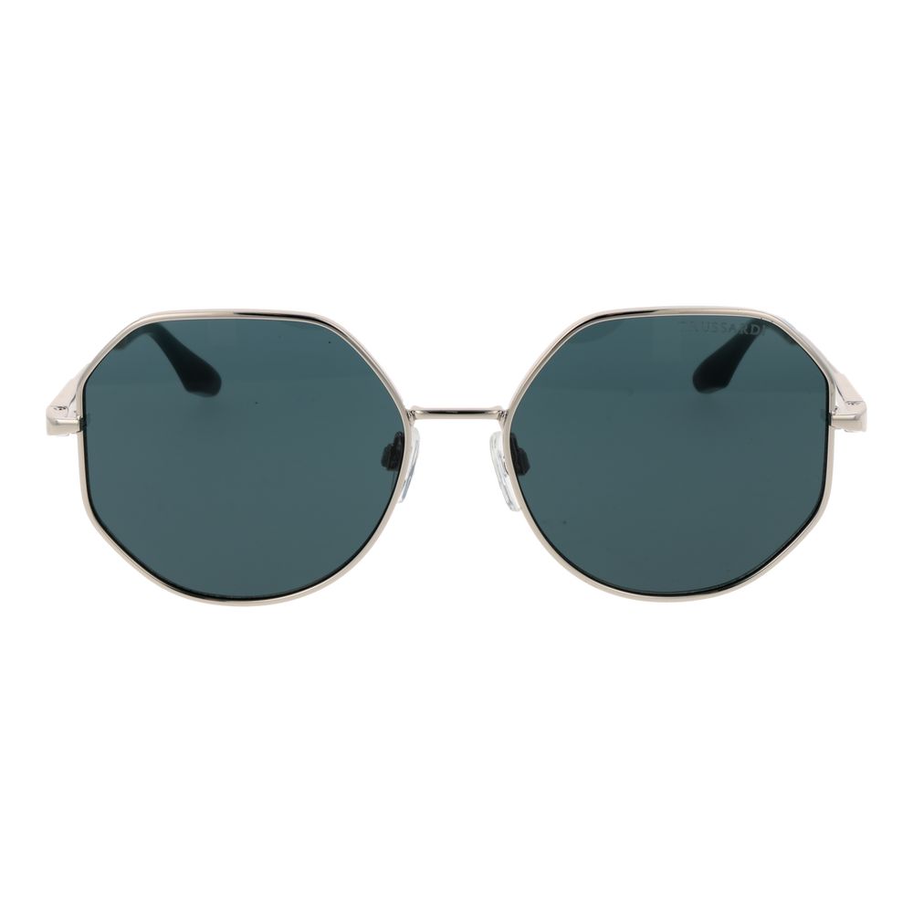 Trussardi Silver Metal Women's Sunglasses